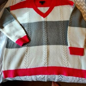 Lane Bryant color block sweater